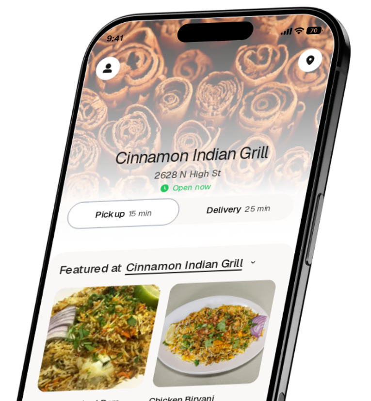 Cinnamon Indian Grill app preview