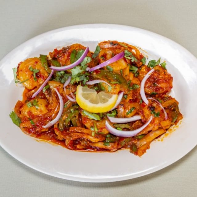 86. Shrimp Tandoor.