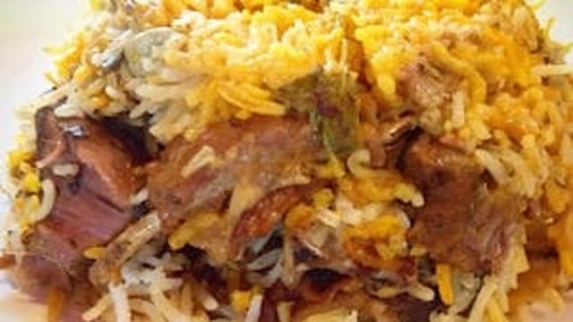 105. Beef Biryani.